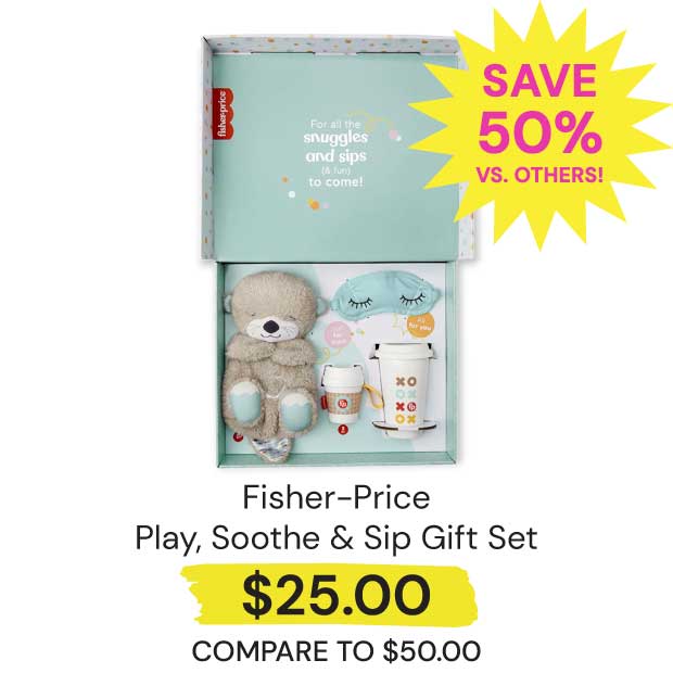 $25 Fisher-Price Play Soothe & Sip Gift Set Save 50% vs. Others