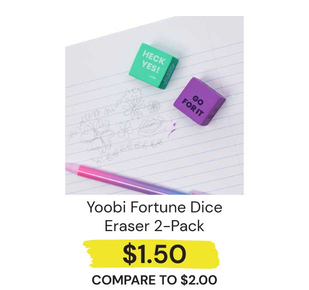 Yoobi-Fortune-Dice-Eraser-2-Pack