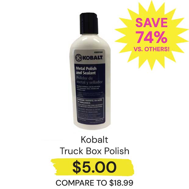 $5 Kobalt Truck Box Polish Save 74% vs. Others