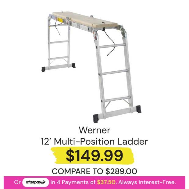 $149.99 Werner 12' Multi-Position Ladder