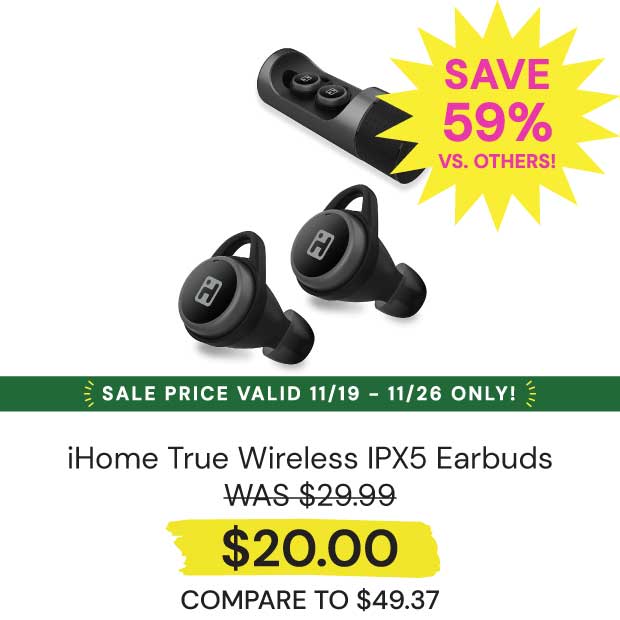 iHome-True-Wireless-IPX5-Earbuds