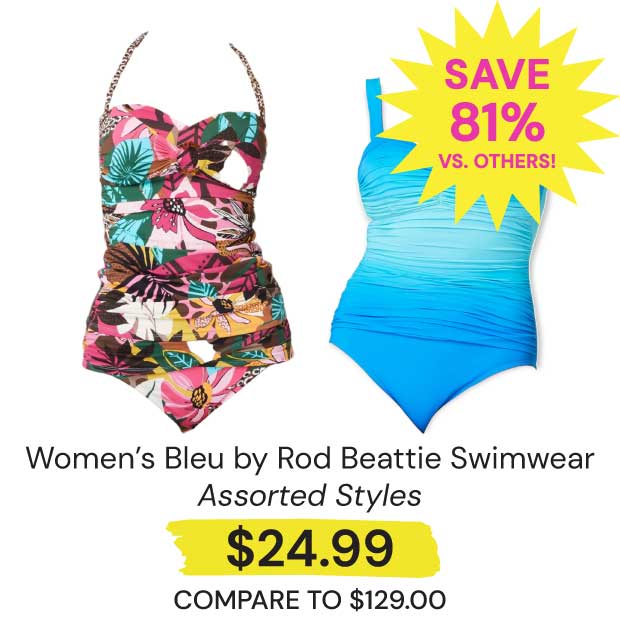 $24.99 Women's Bleu by Rod Beattie Swimwear Save 81% vs. Othesr