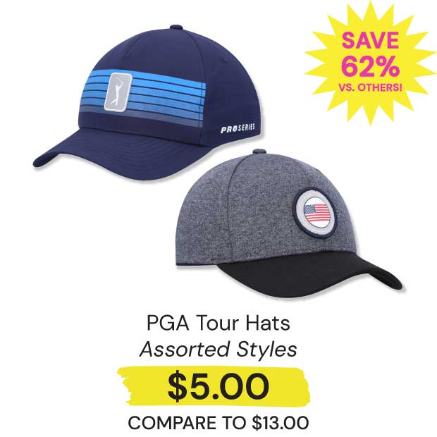 $5 PGA Tour Hats Save 62% vs. Others