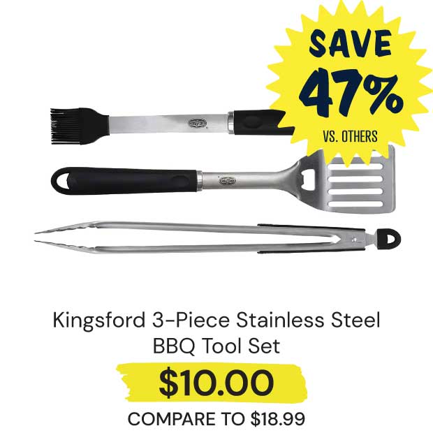 Kingsford-3-Piece-Stainless-Steel-BBQ-Tool-Set
