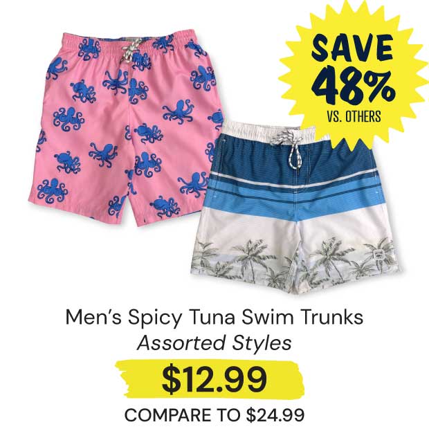 Mens-Spicy-Tuna-Swim-Trunks