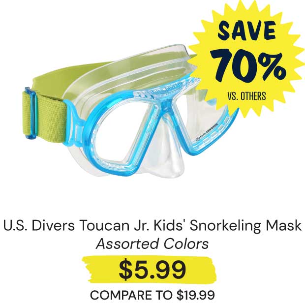 U.S.-Divers-Toucan-Jr.-Kids-Snorkeling-Mask-Assorted-Colors