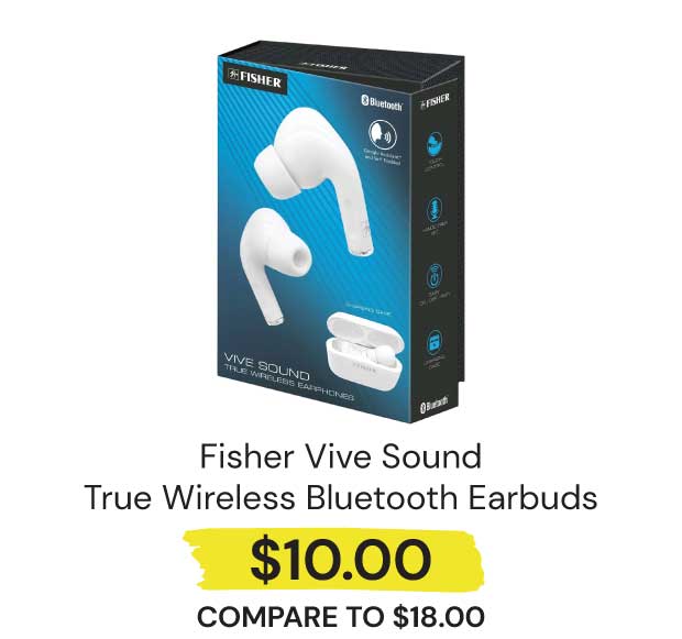 Fisher-Vive-Sound-Wireless-Earbuds