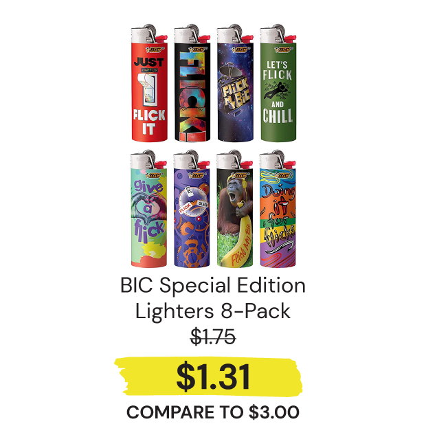 BIC-Special-Edition-Favorites-Series-Lighters,-Set-of-8-Ligh