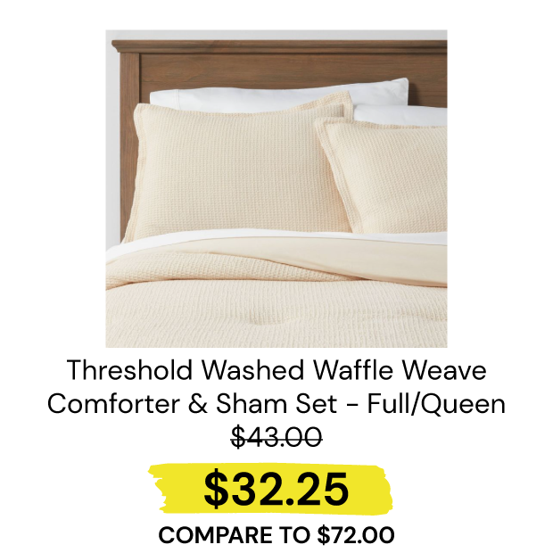Washed-Waffle-Weave-Comforter-Set---FullQueen