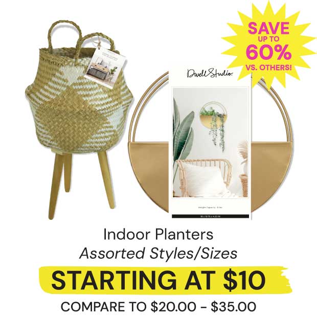 Indoor Planters Starting at $10 Save Up to 60% vs. Others