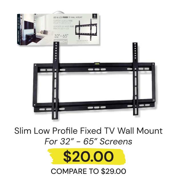 Slim-Low-Profile-Fixed-TV-Wall-Mount