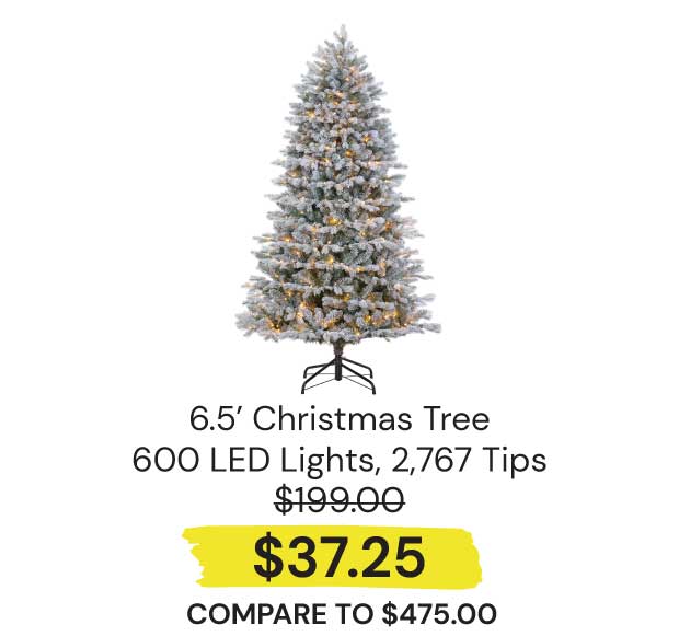 DECOR-Christmas-Tree-Flocked-6.5-600-LED-Lights-2767-Tip